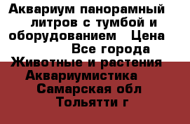 Аквариум панорамный 60 литров с тумбой и оборудованием › Цена ­ 6 000 - Все города Животные и растения » Аквариумистика   . Самарская обл.,Тольятти г.